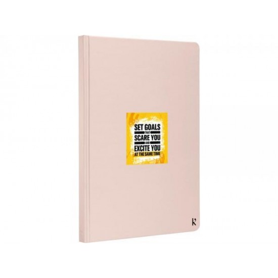Блокнот в твердом переплете Karst® формата A5, light pink Блокнот в твердом переплете Karst® формата A5, light pink