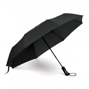 Автоматический зонт, складной, Forest Campanella Silver black, черный