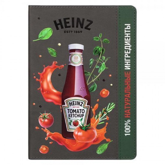 Ежедневник Flexy Viva Latte Daphne Color Print Sample A5, серый/зеленый, недатированный, в гибкой обложке Ежедневник Flexy Viva Latte Daphne Color Print Sample A5, серый/зеленый, недатированный, в гибкой обложке