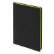 Ежедневник Flexy Latte Soft Touch Black Edition Color А5, черный/салатовый, недатированный, в гибкой обложке Ежедневник Flexy Latte Soft Touch Black Edition Color А5, черный/салатовый, недатированный, в гибкой обложке