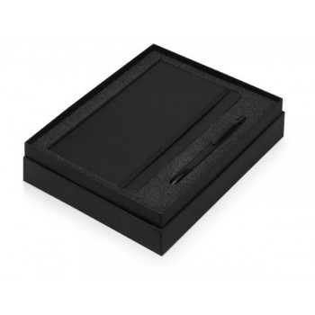 Подарочный набор Moleskine Sherlock с блокнотом А5 и ручкой, черный
