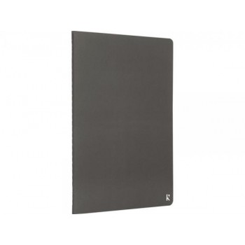 Комплект из двух блокнотов Karst® формата A5 с листами из каменной бумаги, slate grey