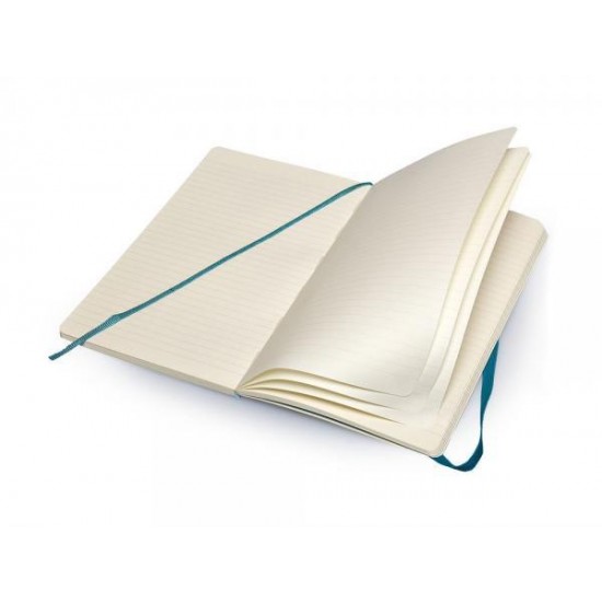 Записная книжка Moleskine Classic Soft (в линейку), Large (13х21см), бирюзовый