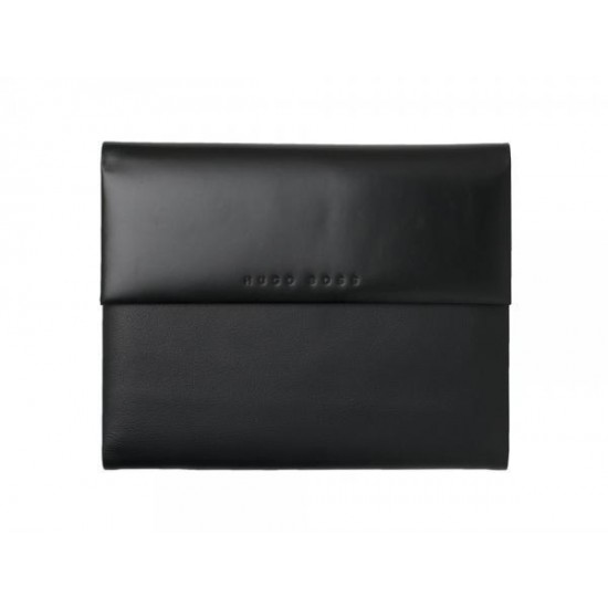 Папка для участника конференции формата А5 Caption Contrast Black. Hugo Boss, черный