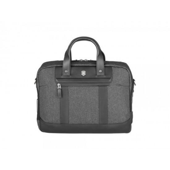 Портфель VICTORINOX Architecture Urban2 15 Briefcase 15'', серый, полиэстер/кожа, 42x13x31 см, 16 л