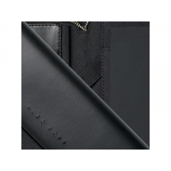 Папка для участника конференции формата А5 Advance Fabric Dark Grey. Hugo Boss
