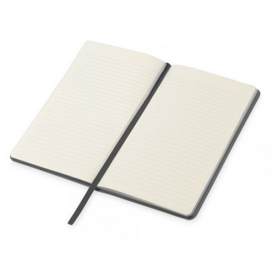 Блокнот Notepeno 130x205 мм с тонированными линованными страницами, серый
