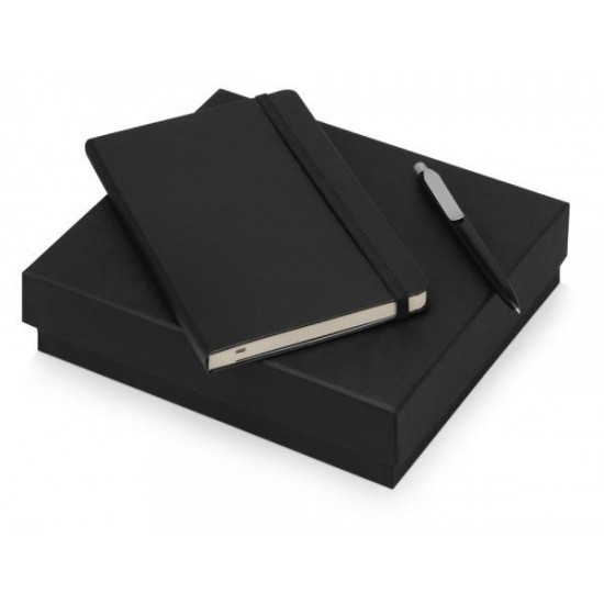 Подарочный набор Moleskine Picasso с блокнотом А5 и ручкой, черный Подарочный набор Moleskine Picasso с блокнотом А5 и ручкой, черный
