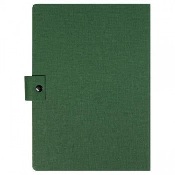 Блокнот А5 Tasmania,  в твердой обложке со стикерами в линейку, зеленый
