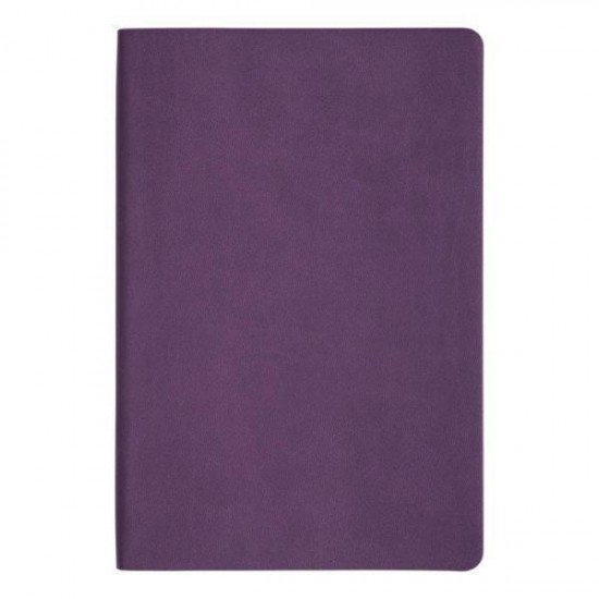 Ежедневник Flexy Soft Touch Latte А5, фиолетовый, недатированный, в гибкой обложке