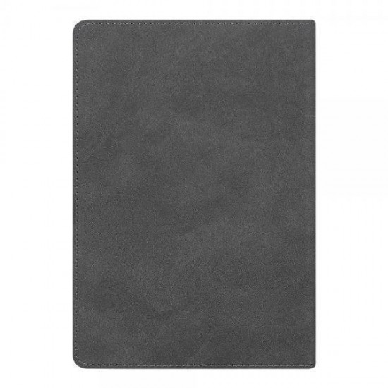 Ежедневник Flexy Tenero Suede A5, серый, недатированный, в гибкой обложке с петлей для ручки