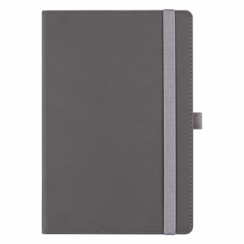Ежедневник Alfa Note Pasu А5, серый/серый,  недатированный, в твердой обложке