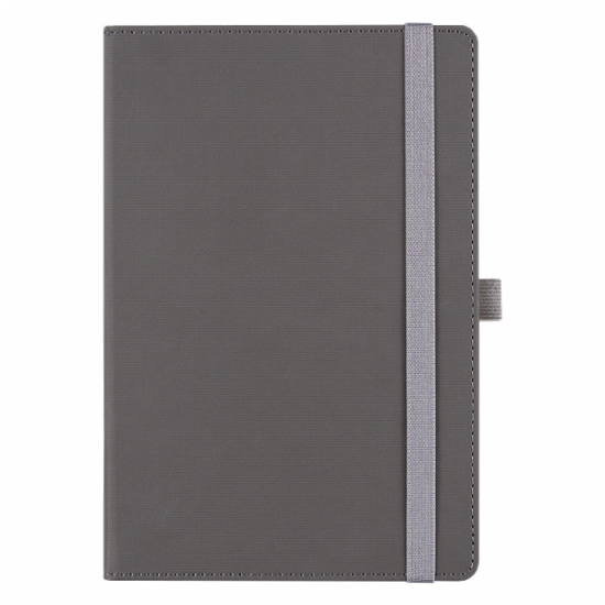 Ежедневник Alfa Note Pasu А5, серый/серый,  недатированный, в твердой обложке