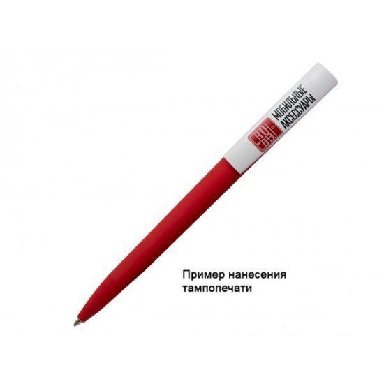 Ручка шариковая, пластик, софт тач, красный/белый, Z-PEN Ручка шариковая, пластик, софт тач, красный/белый, Z-PEN