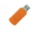 Корпус для флеш накопителя Twister 8GB, пластик Софт Тач, оранжевый