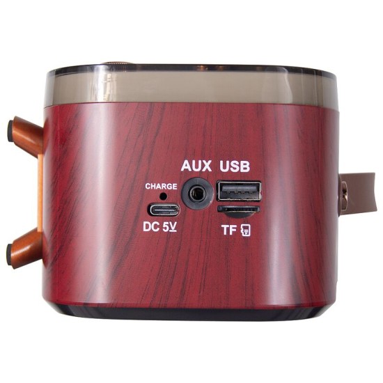 Ретро радио в стиле радиолы, диапазон частот  AM FM SW, USB, Bluetooth, Heritage Memories, со светодиодной подсветкой, цвет коричневый