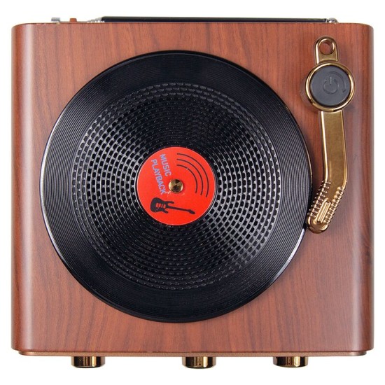 Ретро радио в стиле радиолы, Heritage Nostalgia, диапазон частот  AM FM SW, с USB порт,  Bluetooth, цвет коричневый