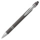 Ручка шариковая, Star Soft Touch Shiny Silver Requis, темно-серая
