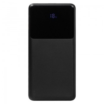 Внешний аккумулятор (powerbank)  «Stream 10»,  10 000 mAH, с двумя зарядными шнурами,  22,5W (Ватт)  super fast charge, Power Delivery (PD) 25.5W (dfnn),  c цифровым дисплеем для контроля заряда, черный
