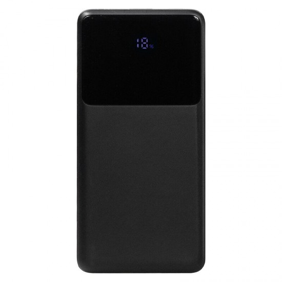 Внешний аккумулятор (powerbank)  «Stream 10»,  10 000 mAH, с двумя зарядными шнурами,  22,5W (Ватт)  super fast charge, Power Delivery (PD) 25.5W (dfnn),  c цифровым дисплеем для контроля заряда, черный