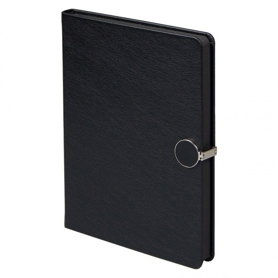 Ежедневник Alfa Omega Mocca Business Edition B5, в твердой обложке, с магнитной застежкой, черный, в подарочной коробке