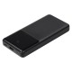 Внешний аккумулятор (powerbank)  «Stream 10»,  10 000 mAH, с двумя зарядными шнурами,  22,5W (Ватт)  super fast charge, Power Delivery (PD) 25.5W (dfnn),  c цифровым дисплеем для контроля заряда, черный