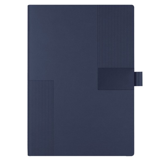 Набор подарочный Solution Blueprint Duo (блокнот, ручка) в крафтовой коробке, темно-синий