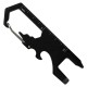 Брелок-карабин/мультитул Tools Unic мультифункциональный, 8 в 1, черный