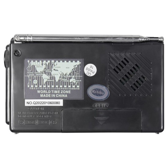 Портативное карманное радио 9 FM/MW/Sw1-7 (TV2-5CH), Heritage Old Wave, цвет черный
