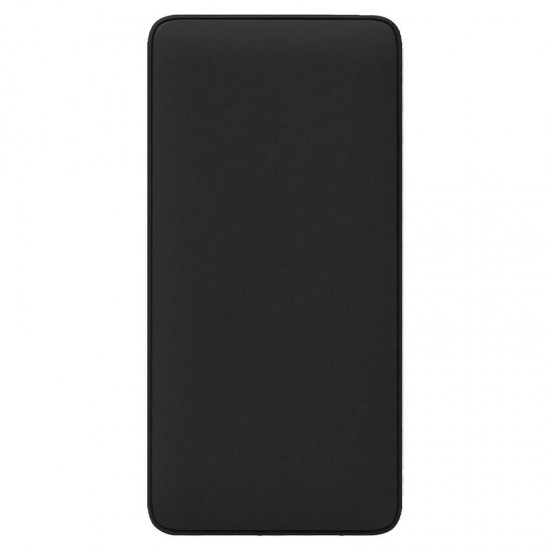 Внешний аккумулятор (powerbank)  «WeCharge Soft Touch»,  10 000 mAH, Power Delivery (PD) 25.5W, со светящимся логотипом после гравировки, c цифровым дисплеем для контроля заряда, черный