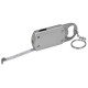 Брелок-открывашка с фонариком и рулеткой, 1 м, Tools Opener, серебристый