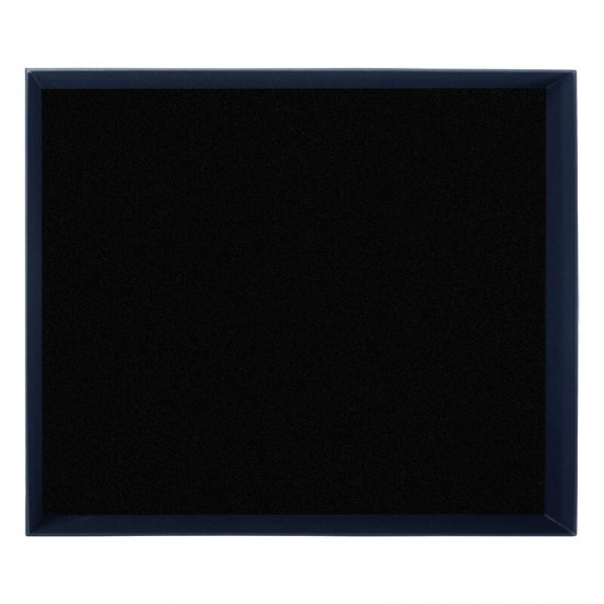 Коробка подарочная Solution Superior Alfa Soft Touch, 33,3*28,2*8 см, цвет темно-синий, черный ложемент (под индивидуальную вырубку)
