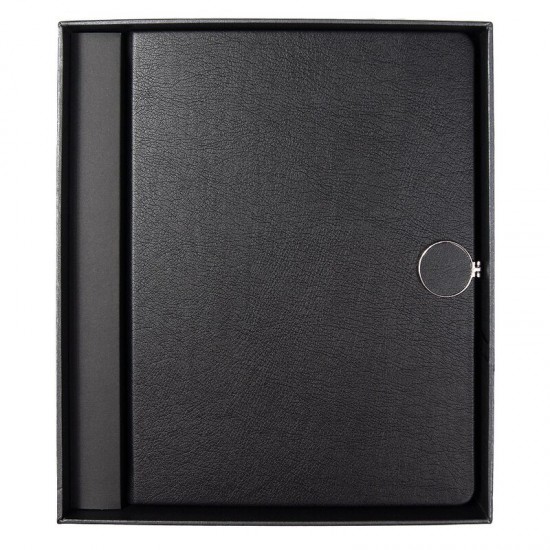 Ежедневник Alfa Omega Mocca Business Edition B5, в твердой обложке, с магнитной застежкой, черный, в подарочной коробке
