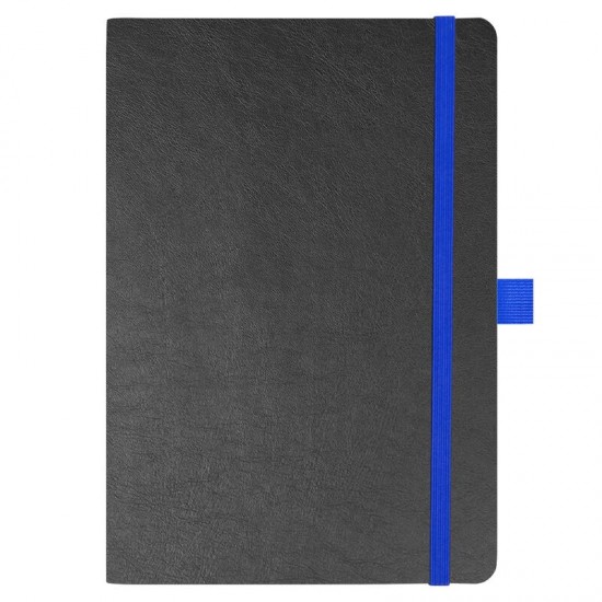 Блокнот Flexy Forest Urban Soft leather  А5, недатированный, с резинкой и петлей для ручки, в гибкой обложке, черно-синий