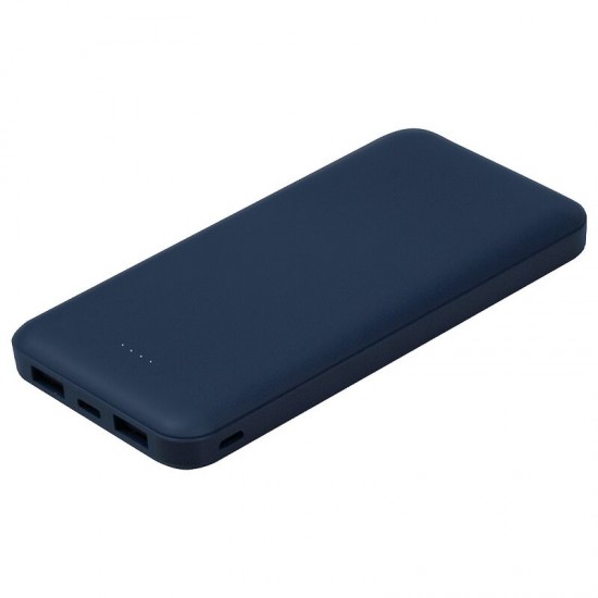 Внешний аккумулятор (powerbank) «Amper», 10 000 mAH, 5V 2.0 A, темно-синий