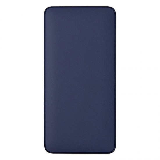 Внешний аккумулятор (powerbank) «WeCharge Velvet», 10 000 mAH, 5V -2A , c цифровым дисплеем для контроля заряда, темно-синий