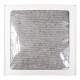 Коробка крафтовая белая с окошком, размер 30*30*8 см, самосборная