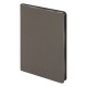 Ежедневник Flexy Velours de Soie Color А5, темно-серый с фольгированным черным срезом, недатированный, в гибкой обложке