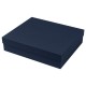 Коробка подарочная Solution Superior Alfa Soft Touch, 33,3*28,2*8 см, цвет темно-синий, черный ложемент (под индивидуальную вырубку)