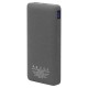 Внешний аккумулятор (powerbank) «WeCharge Velvet», 10 000 mAH, 5V -2A , c цифровым дисплеем для контроля заряда, серый