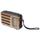 Ретро радио Heritage Melody,  Bluetooth, AM/FM/SW, LED-подсветкой, USB, TF и MP3-плеером, цвет светло-коричневый