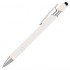 Ручка шариковая, Star Soft Touch Shiny Silver Requis, белая
