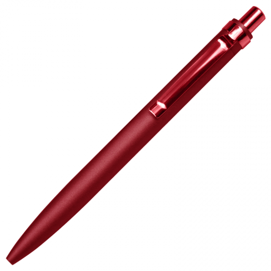 Ручка шариковая Shine Ray Soft touch алюминиевая, бордовая
