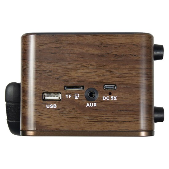 Ретро радио в стиле радиолы, диапазон частот  AM FM SW, USB, Bluetooth, Heritage Timeless, цвет  коричневый