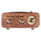 Ретро радио в стиле радиолы, Heritage Nostalgia, диапазон частот  AM FM SW, с USB порт,  Bluetooth, цвет коричневый