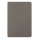 Ежедневник Flexy Velours de Soie Color А5, темно-серый с фольгированным черным срезом, недатированный, в гибкой обложке