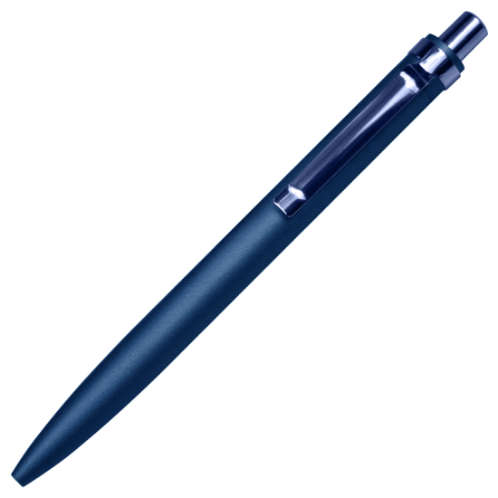 Ручка шариковая Shine Ray Soft touch алюминиевая, темно-синяя