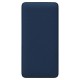 Внешний аккумулятор (powerbank)  «WeCharge Soft Touch»,  10 000 mAH, Power Delivery (PD) 25.5W, со светящимся логотипом после гравировки, c цифровым дисплеем для контроля заряда, темно-синий