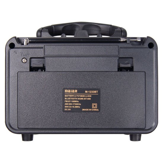 Ретро радио в стиле радиолы, диапазон частот  AM FM SW, USB, Bluetooth, Heritage Timeless, цвет  коричневый