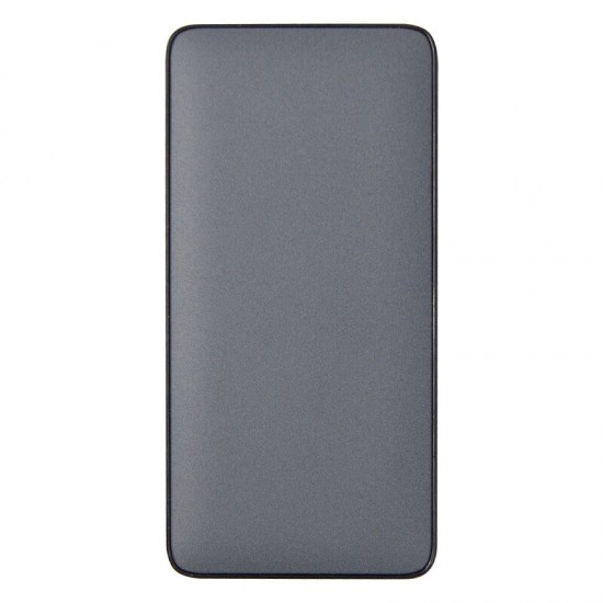 Внешний аккумулятор (powerbank) «WeCharge Velvet», 10 000 mAH, 5V -2A , c цифровым дисплеем для контроля заряда, серый